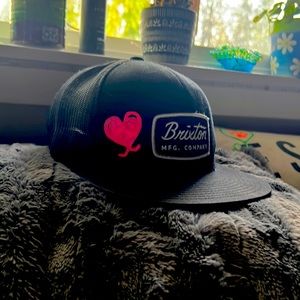 Brixton flat bill hat.